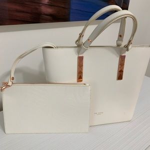 Ted Baker White Purse - Slightly Used